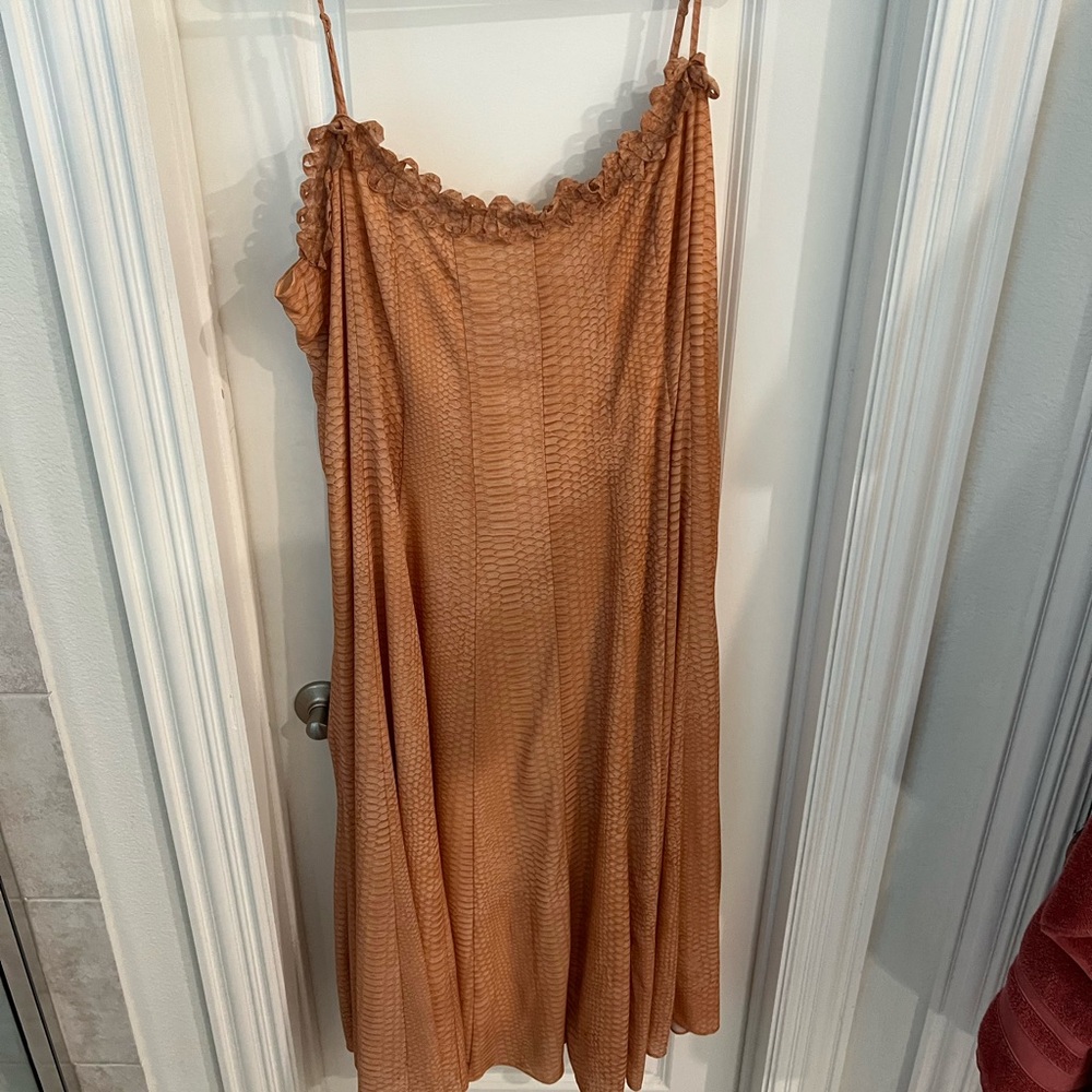H&M snake print maxi dress